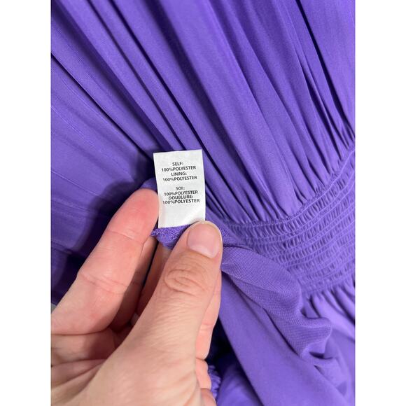 New Ramy Brook Ziggy Halter Short Dress Passion Purple Women's Resort Club - Picture 9 of 10